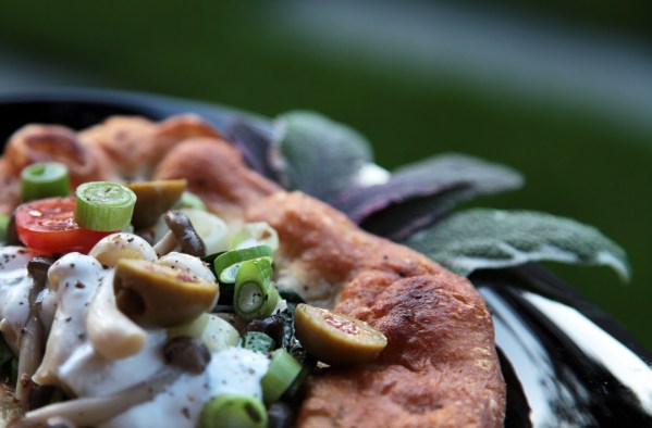 zsályás lángos spenótos shimejiis feltéttel 2