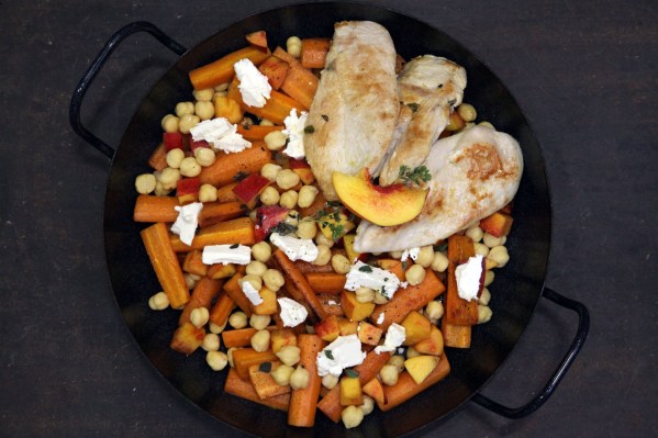 sült répa csicseriborsóval, barackkal 4