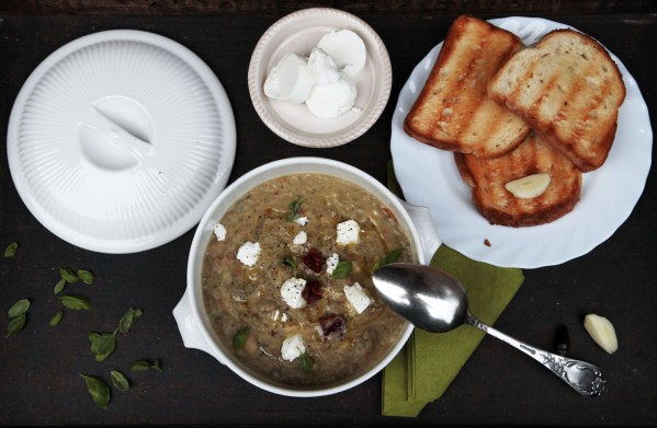 babos padlizsánkrémleves pestoval, szárparival 2