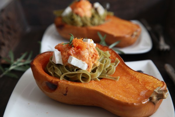 sütőtökös spenótos tészta 2